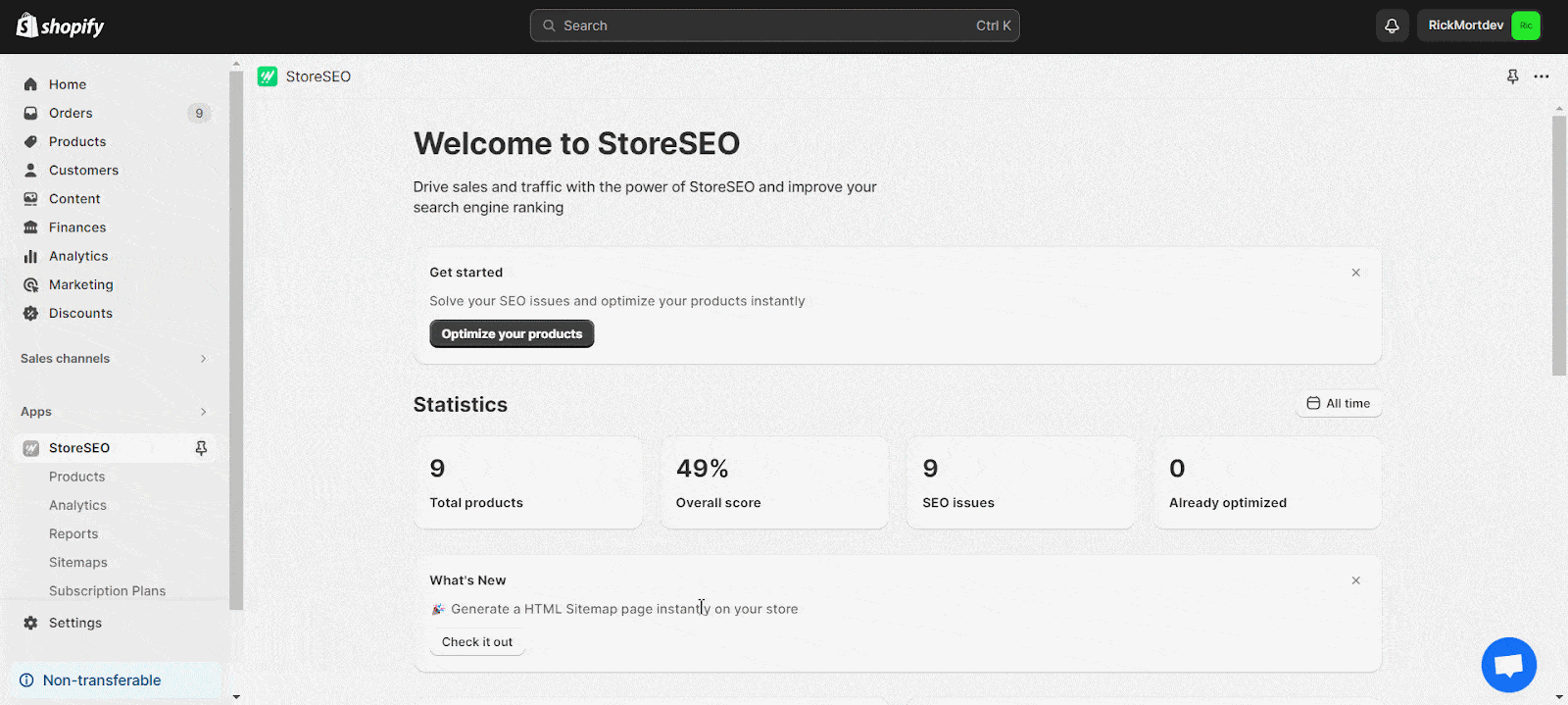 Shopify Store Needs an HTML Sitemap