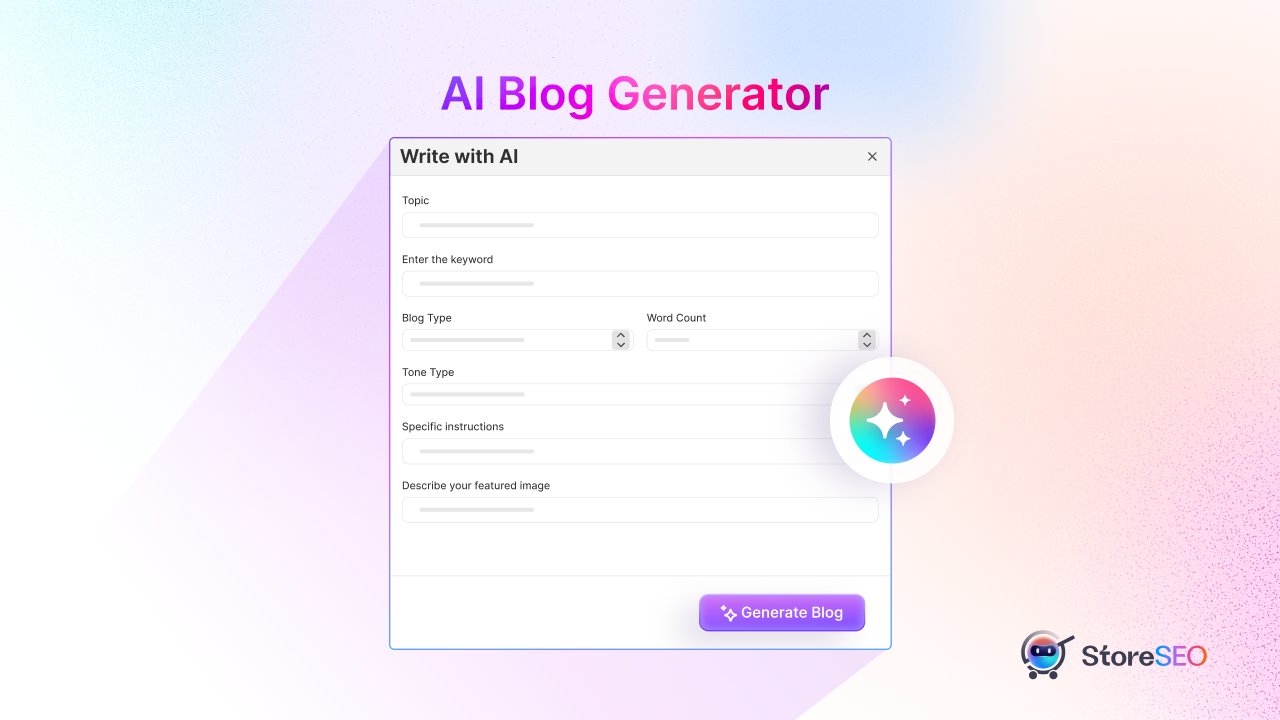 StoreSEO AI Blog Generator