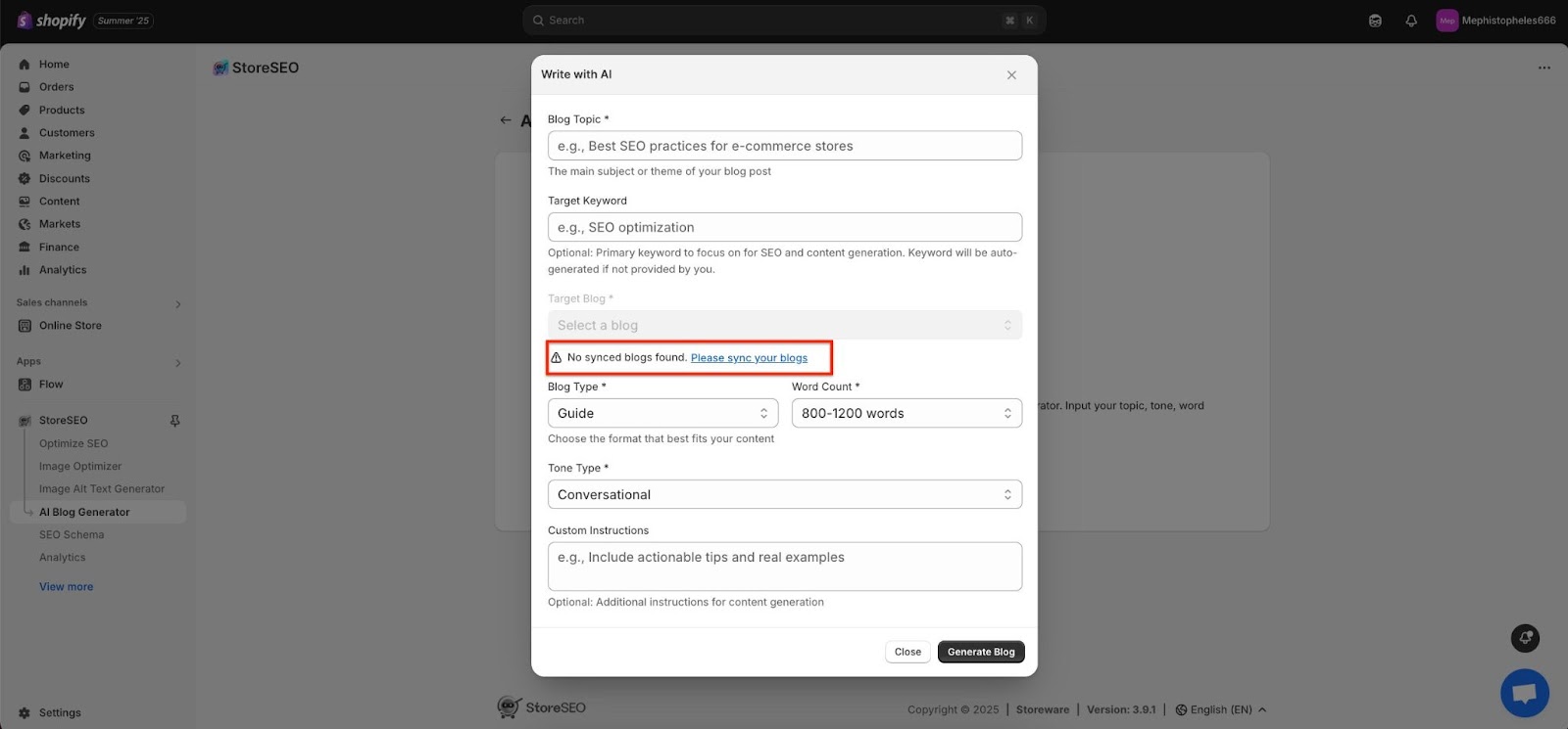 AI Blog Generator