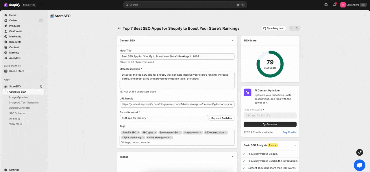 Blogging for Shopify Stores