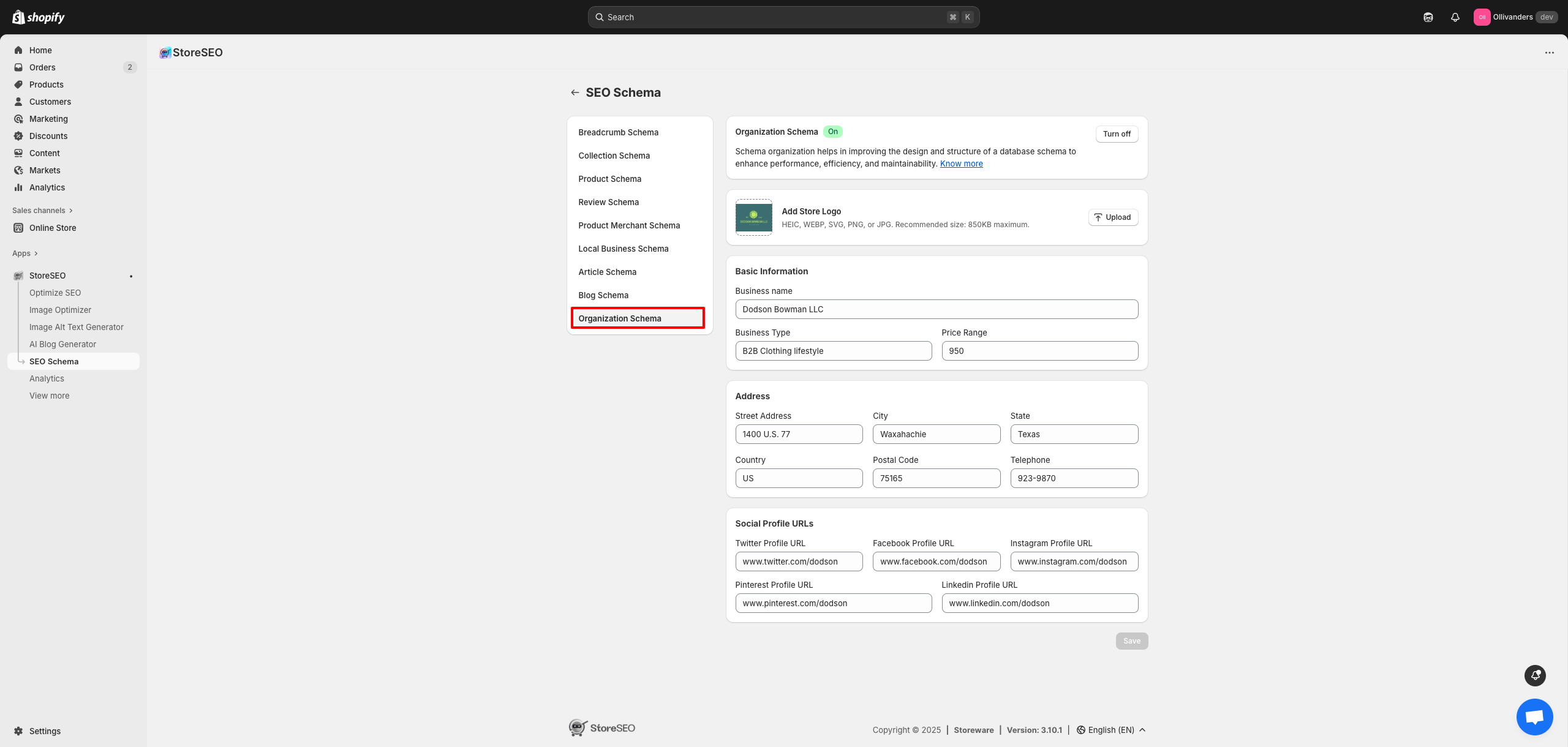 Schema Markup for Local Shopify Businesses