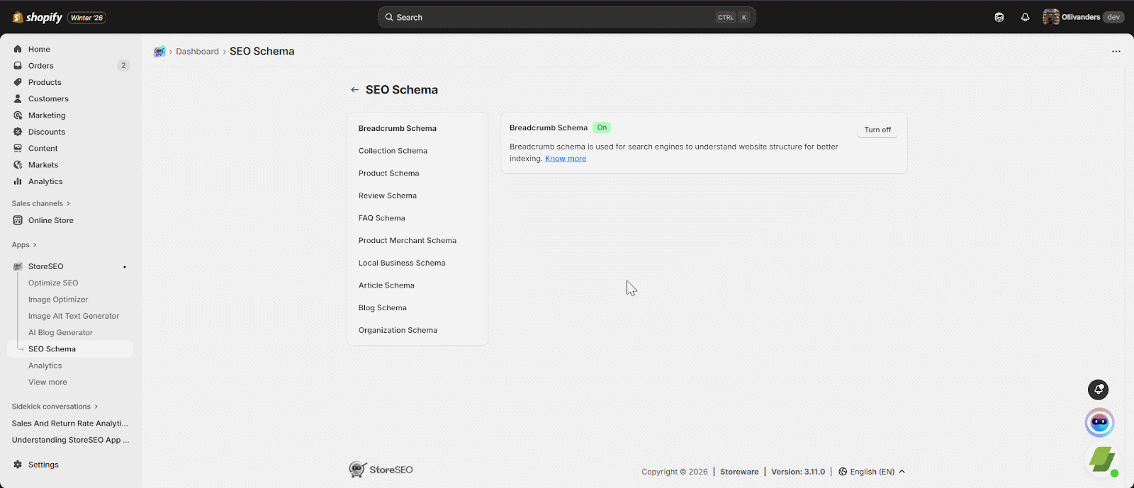 Como adicionar facilmente o esquema de perguntas frequentes (FAQ) aos seus produtos Shopify com o StoreSEO 2 faq schema for shopify stores