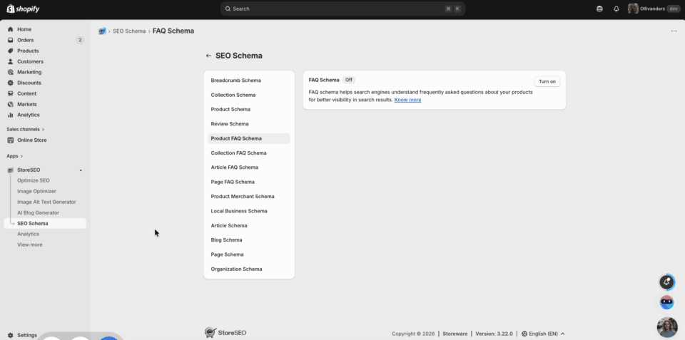 How to Easily Add FAQ Schema to Your Shopify Products with StoreSEO 2 FAQ Schema