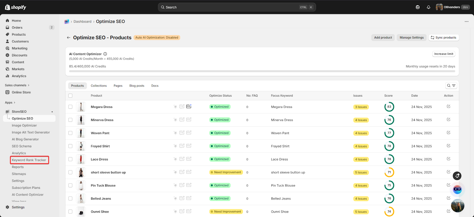 How to Set Up Your StoreSEO Keyword Rank Tracker 1 keyword rank tracker