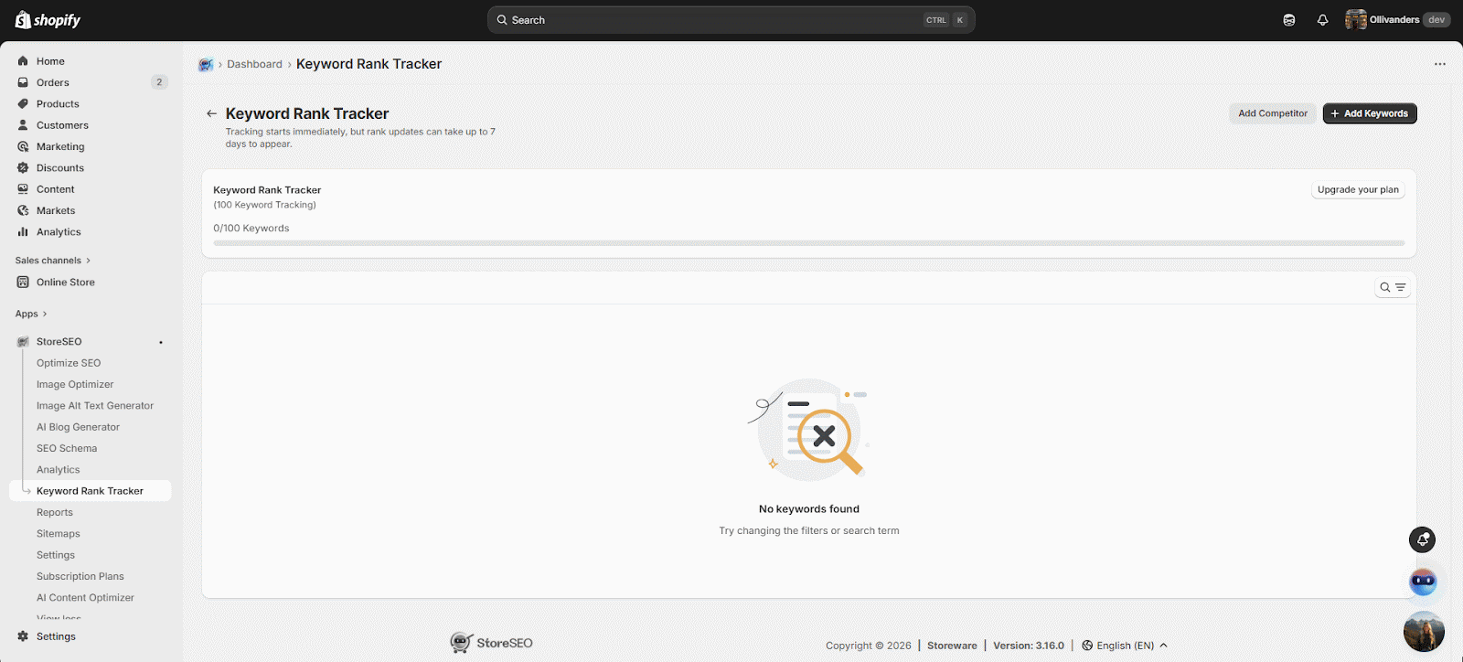 Introducing the All-New StoreSEO Keyword Rank Tracker: Dominate the SERP 3 StoreSEO keyword rank tracker