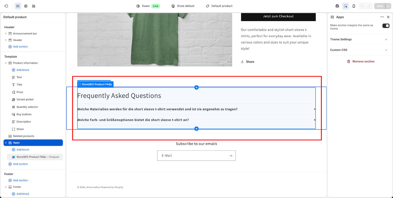 How to Show FAQs on Your Storefront Using StoreSEO 6 Show FAQs on Your Storefront