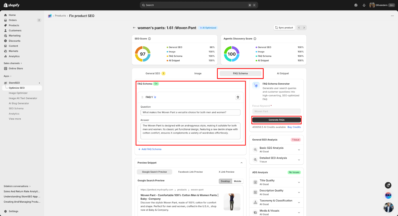 How to Optimize Agentic Discovery Score in Shopify with StoreSEO 12 How to Optimize Agentic Discovery Score in Shopify with StoreSEO