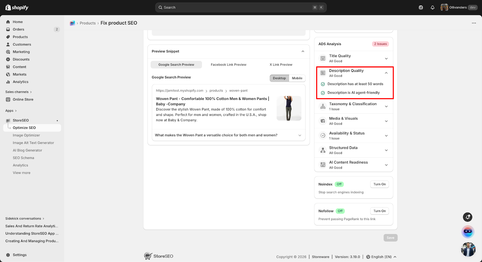 How to Optimize Agentic Discovery Score in Shopify with StoreSEO 7 How to Optimize Agentic Discovery Score in Shopify with StoreSEO