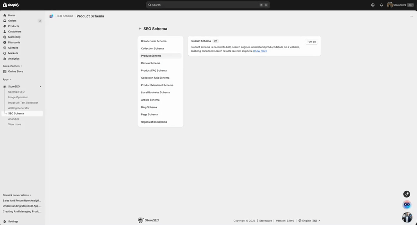 How to Do a GEO Audit of Your Shopify Store with StoreSEO 11 Audit Structured Data and Schema