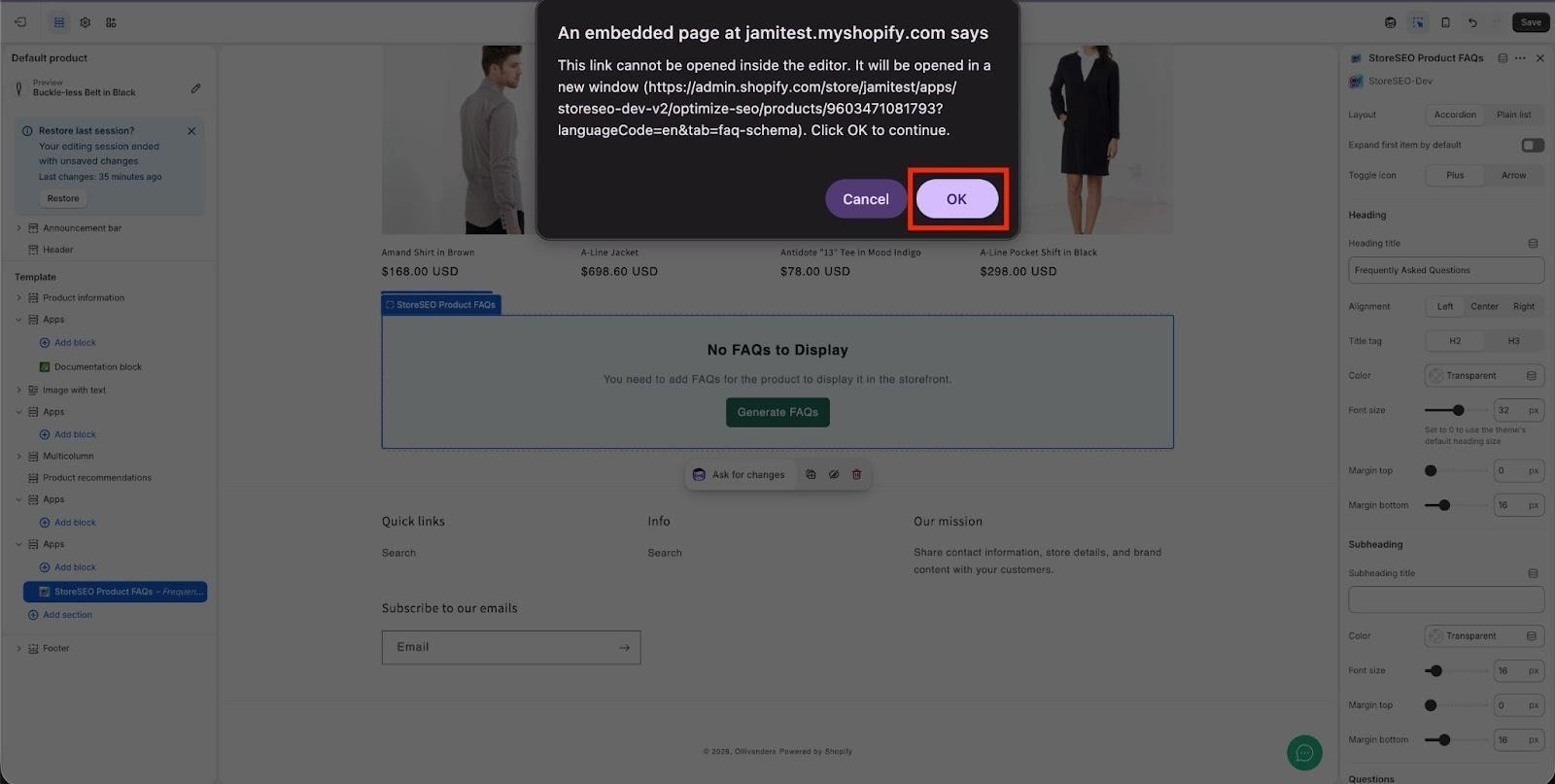 How to Show FAQs on Your Storefront Using StoreSEO 3 How to Show FAQs on Your Shopify Storefront: Boosts SEO and Conversions with StoreSEO