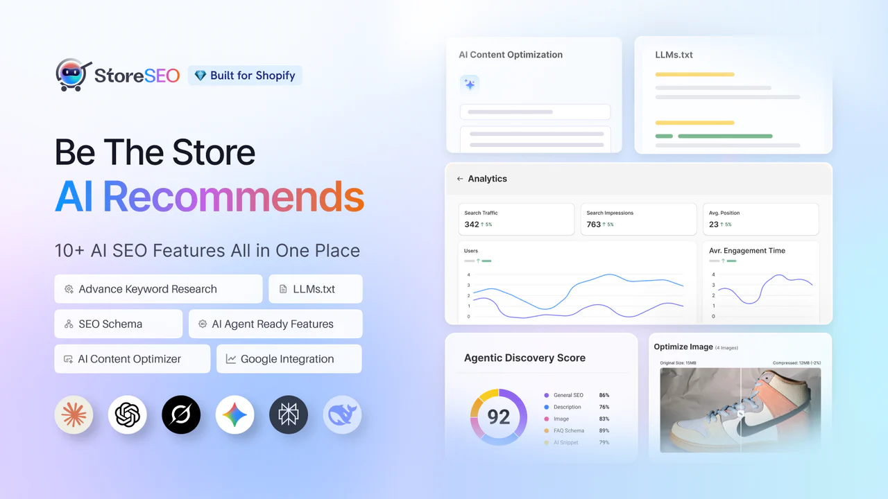 10+ Best Shopify SEO Apps for AI Search Visibility in 2026 2 StoreSEO