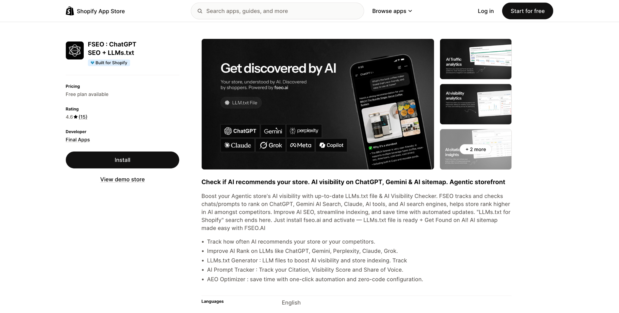 5+ Best AI Shopify Apps for LLMs.txt and Schema Markup in 2026 4 Best AI Shopify Apps for LLMs.txt and Schema Markup