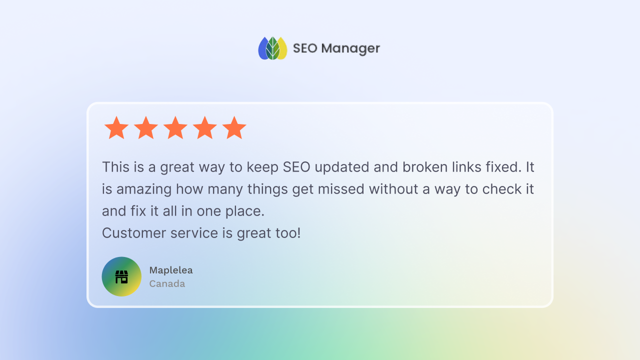 StoreSEO vs SEO Manager: Full 2026 Feature-by-Feature Comparison 5 SEO Manager Review